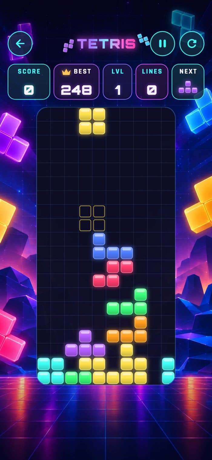 Tetris screenshot 1
